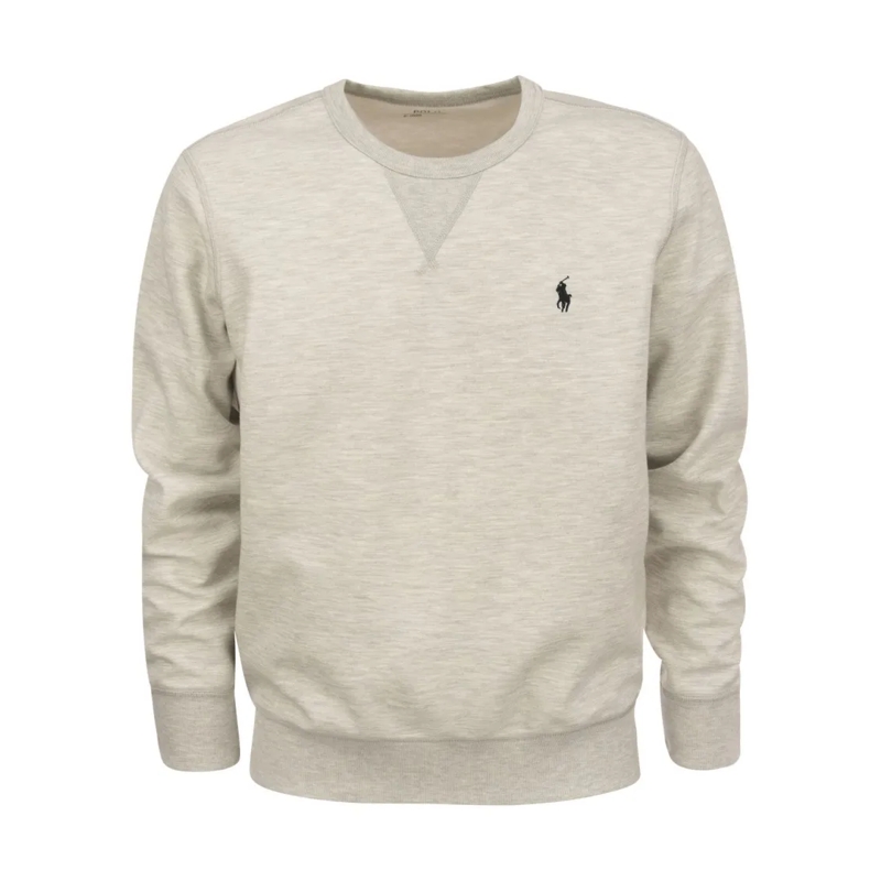 Polo Ralph Lauren  Double Knit Crew Neck Sweatshirt Grey
