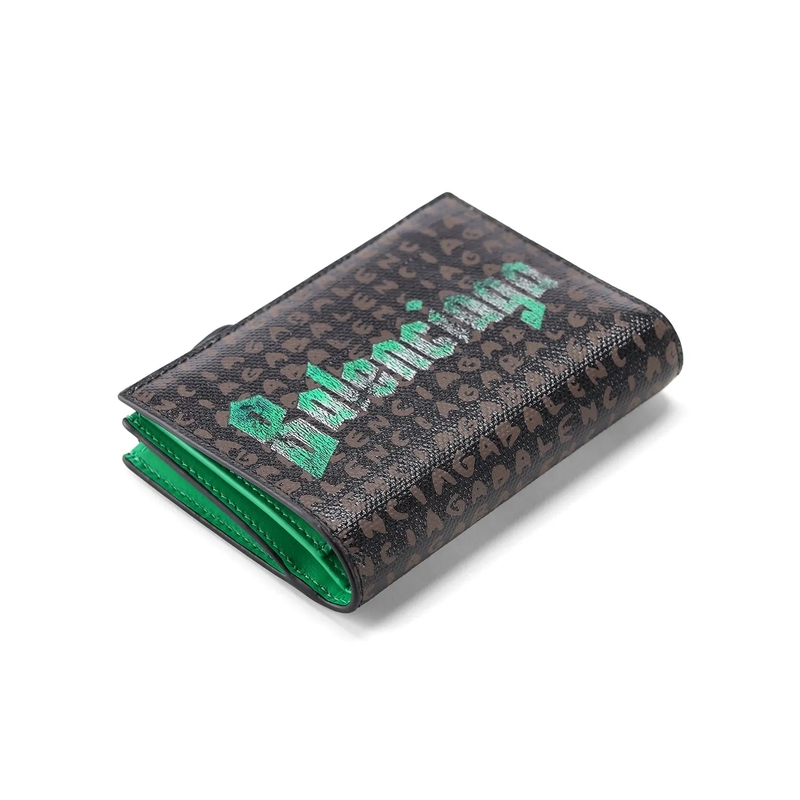 Balenciaga Bi-Fold-Portemonnaie Portemonnaie aus Baumwoll-Mix braun(Image 3)