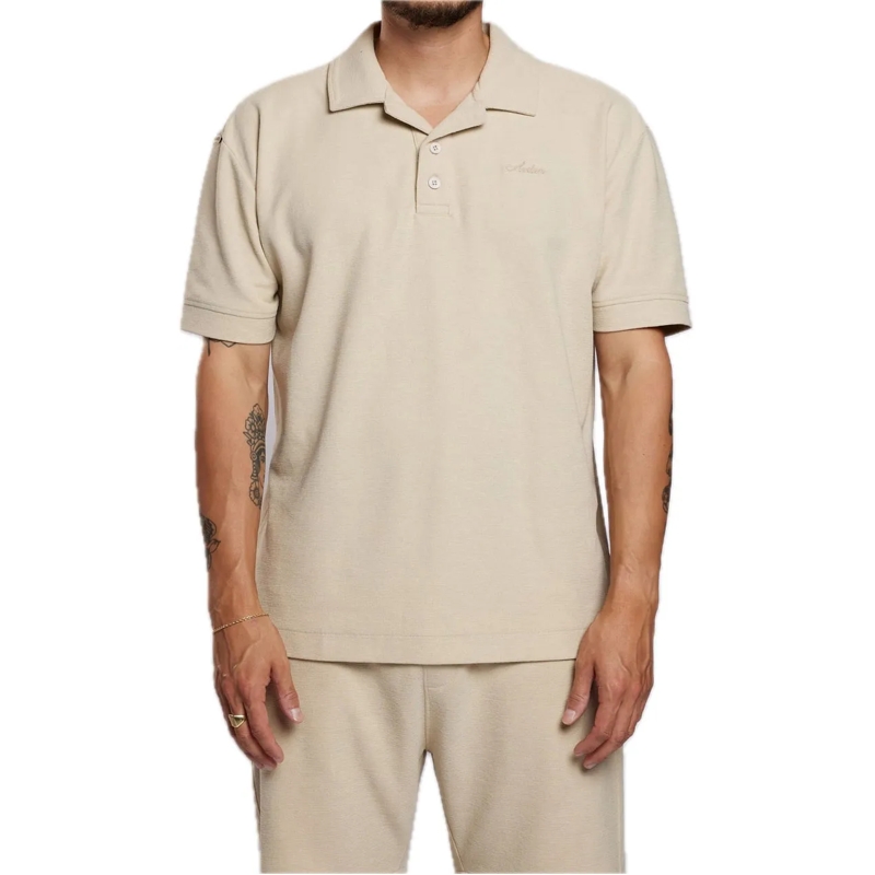 AEDEN Polohemd Kaito Polo Sand beige