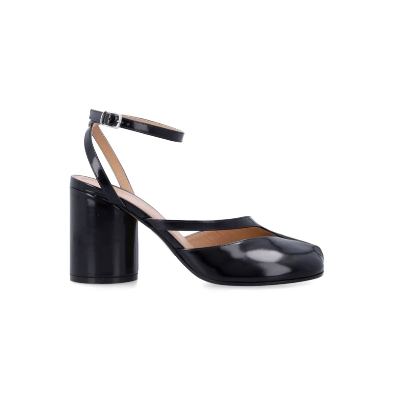 Maison Margiela Sandalen Tabi Split-Toe Pump Sandals With Cylindrical Heel Black