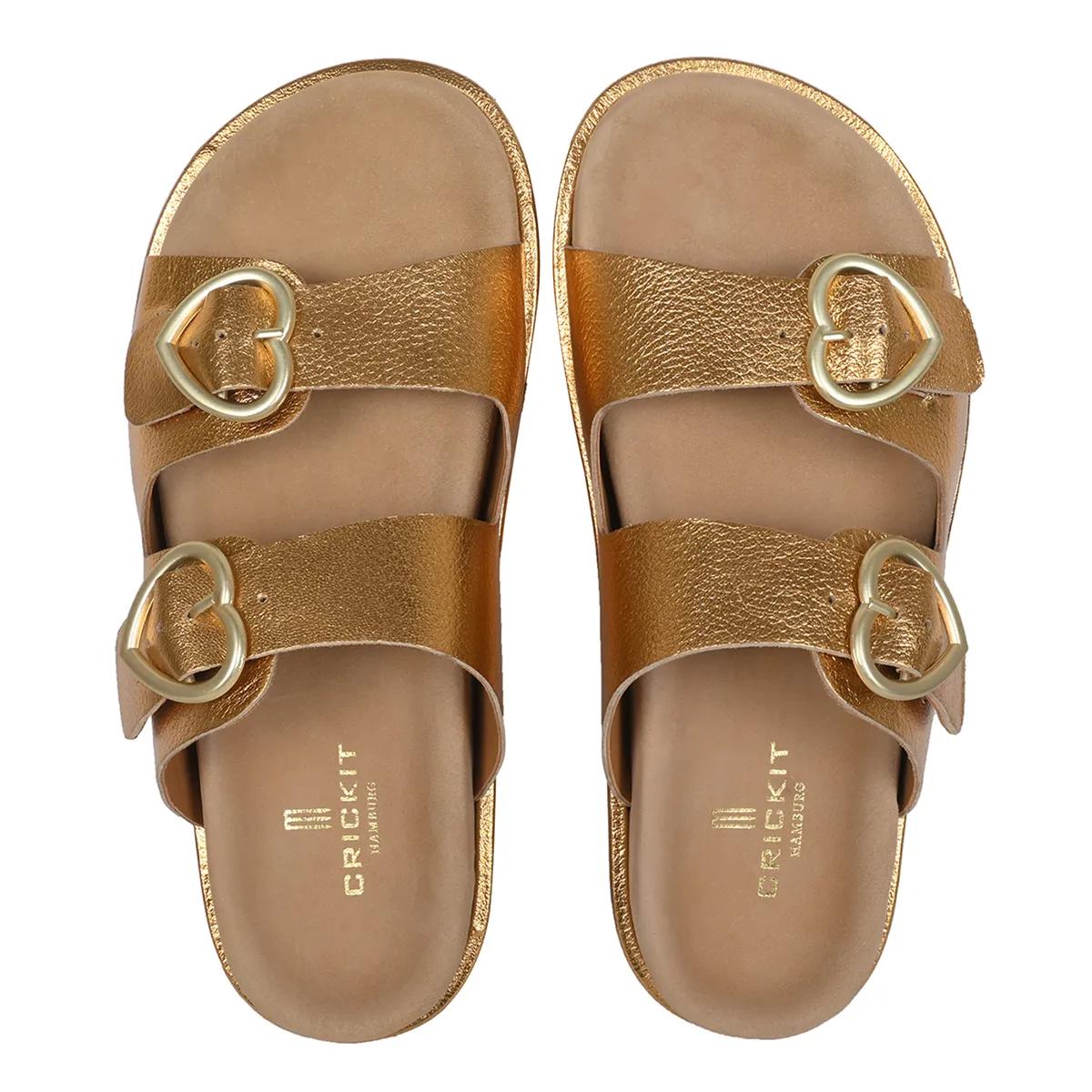 Thumbnail - Crickit Slipper & Pantoletten - Sandale RINA - Gr. 41 (EU) - in Cognacbraun - für Damen