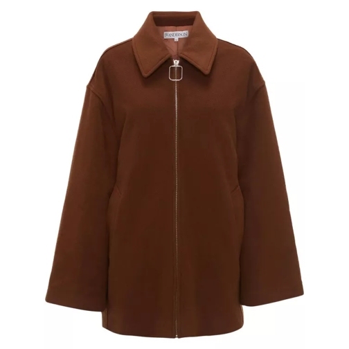 J.W.Anderson Wire Puller Short Coat Brown 