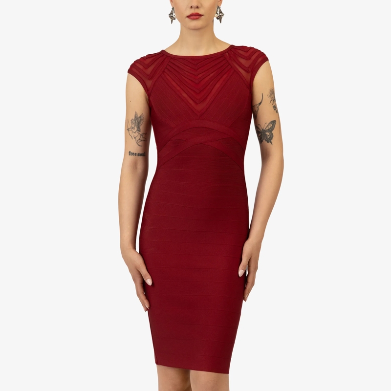 Kraimod Cocktailkleid Bandagekleid dunkel-grün(Image 3)