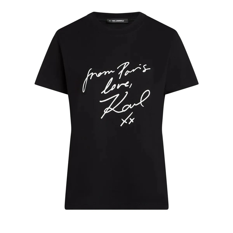 Karl Lagerfeld T-Shirt WITH LOVE T-shirt schwarz