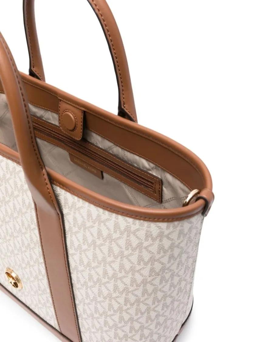 Michael Kors Shoppers & Totes Middle Satchel in beige