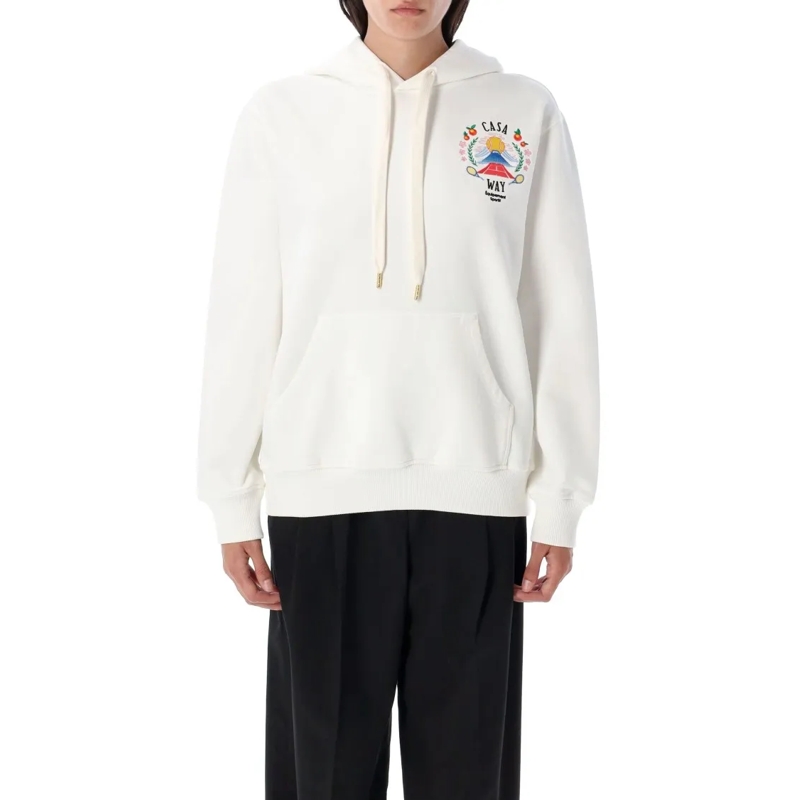Casablanca  Casa Way Mountain Hoodie White