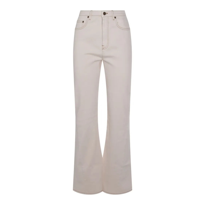Burberry Jeans Straight-Cut White Denim Jeans White