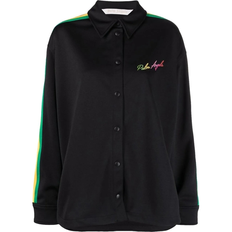 Palm Angels Overgangsjas Miami Logo Track Shirt schwarz