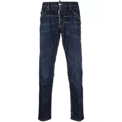 Dsquared2 Bleach-Effect Skinny Denim Jeans Blue Jeans con gamba skinny