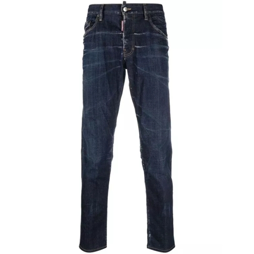 Dsquared2 Magere Been Jeans Bleach-Effect Skinny Denim Jeans Blue