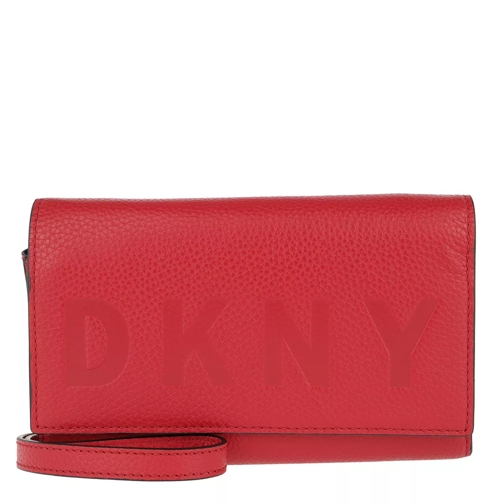 DKNY Commuter Wallet On A Chain Rouge Borsetta a tracolla