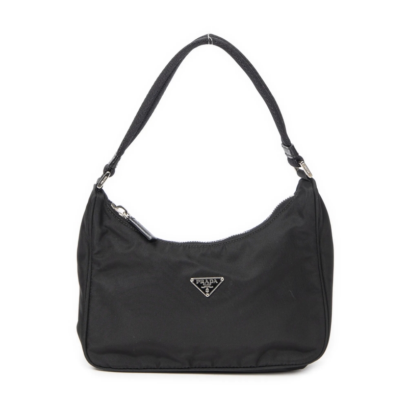 Prada Crossbody Bag Mini Zip Hobo schwarz