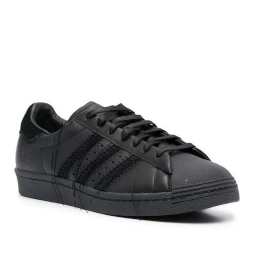 Y-3 Black Superstar Sneakers Black lage-top sneaker