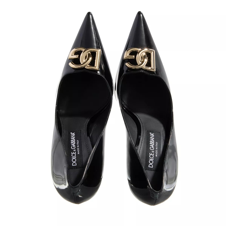 VIP【関税送料無料】希少 DOLCE & GABBANA BLACK MULTI PUMPS Dolce&Gabbana Logo Detailed Pumps Black | Pumps