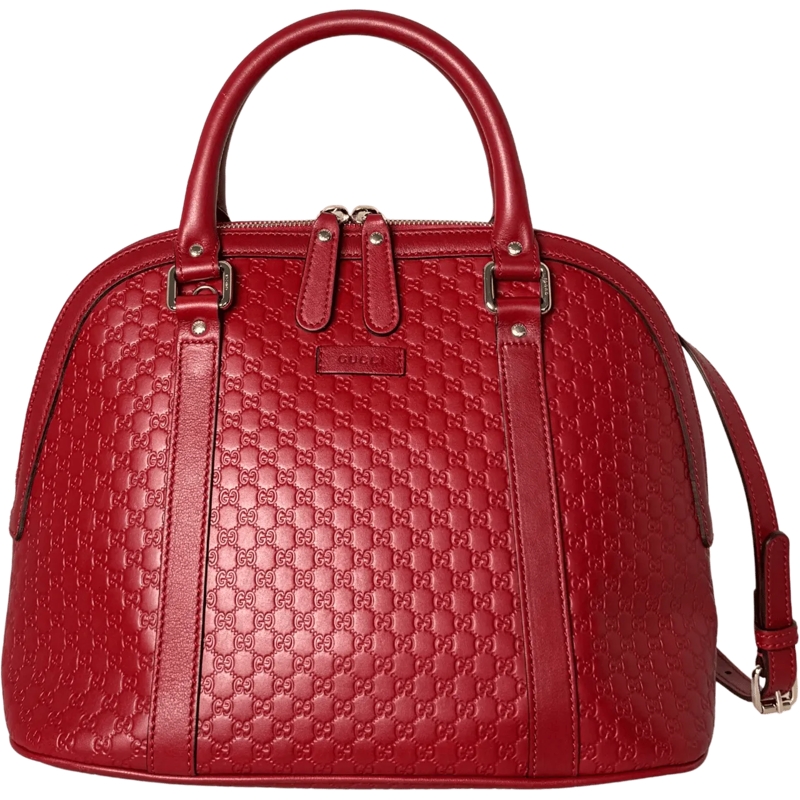 Gucci Tote Gucci mittelgro�e Microguccissima Dome Handtasche  rot