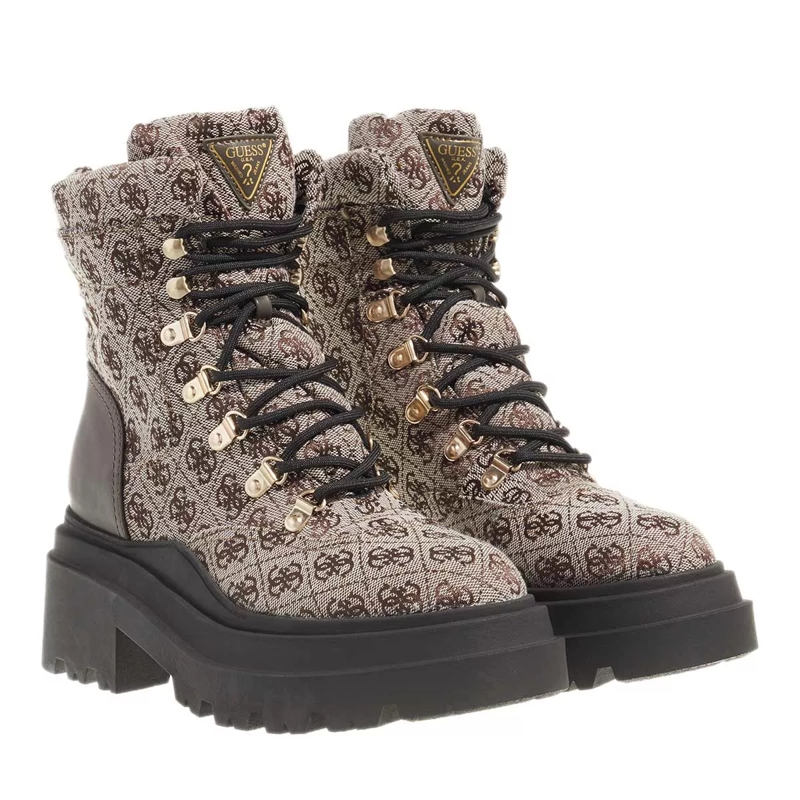 Guess Bottes à lacets Vaney olive