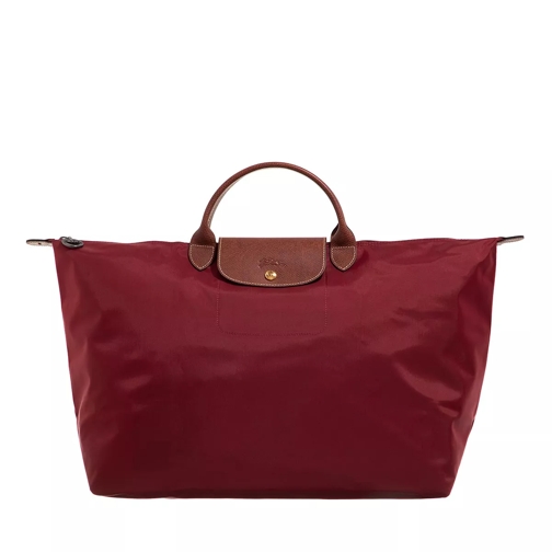 Longchamp Travel Bag Large Red Weekender
