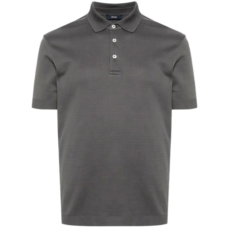 Herno Polohemd T-Shirts And Polos Grey grau