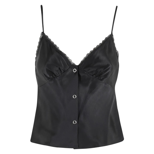 Alexander Wang Blusen Snap Front Cami Black