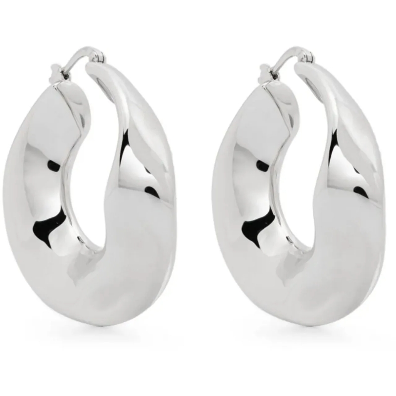 Jil Sander Créoles Dw4 Earrings 2 Silver silber