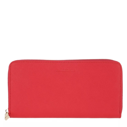 fashionette Fashionette Zip-Around Wallet Red Portemonnaie mit Zip-Around-Reißverschluss