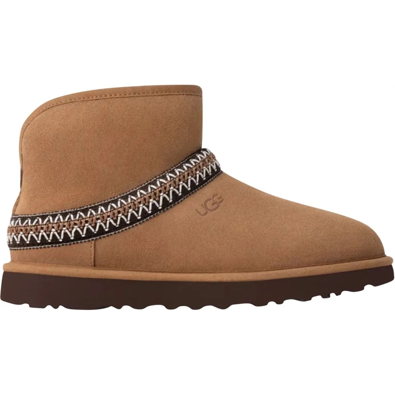 UGG Bottes Ugg Classic Mini Crescent Enkellaarzen Cognac 1158 braun