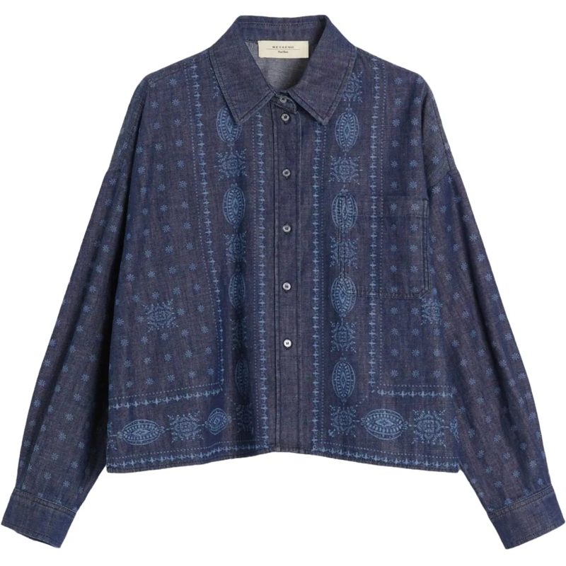 Max Mara Bluse Shirts Blue blau