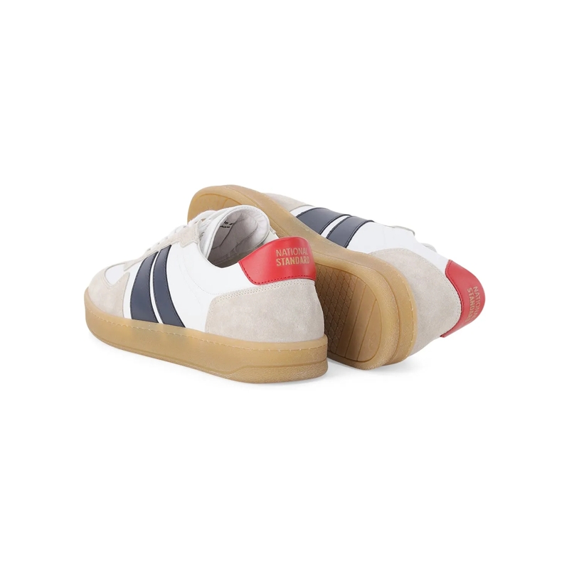 National Standard Schnürschuhe Sneaker aus Leder beige(Image 3)