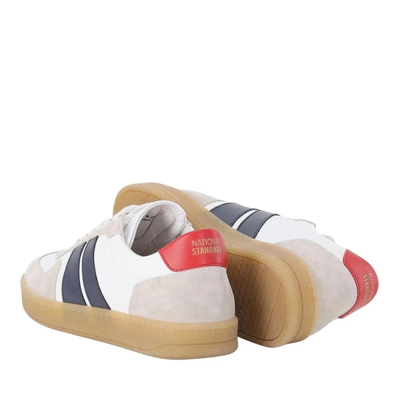 National Standard Veterschoenen Sneaker aus Leder beige(Image 3)