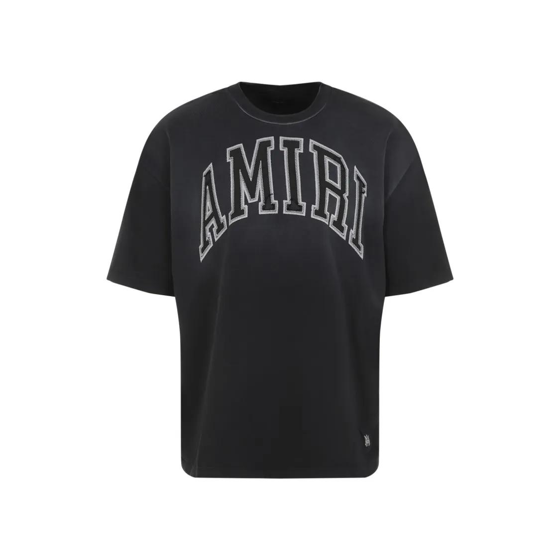 Amiri - Black Cotton Vintage Oversized Tee - Größe XL - schwarz