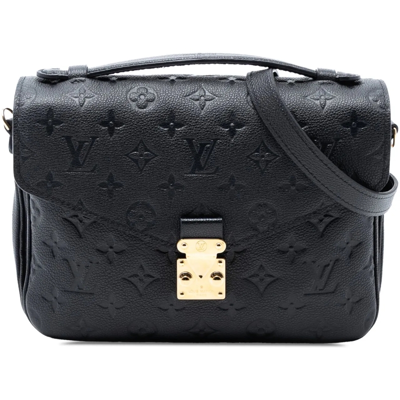 Louis Vuitton Schultertasche Monogram Empreinte Pochette Metis schwarz