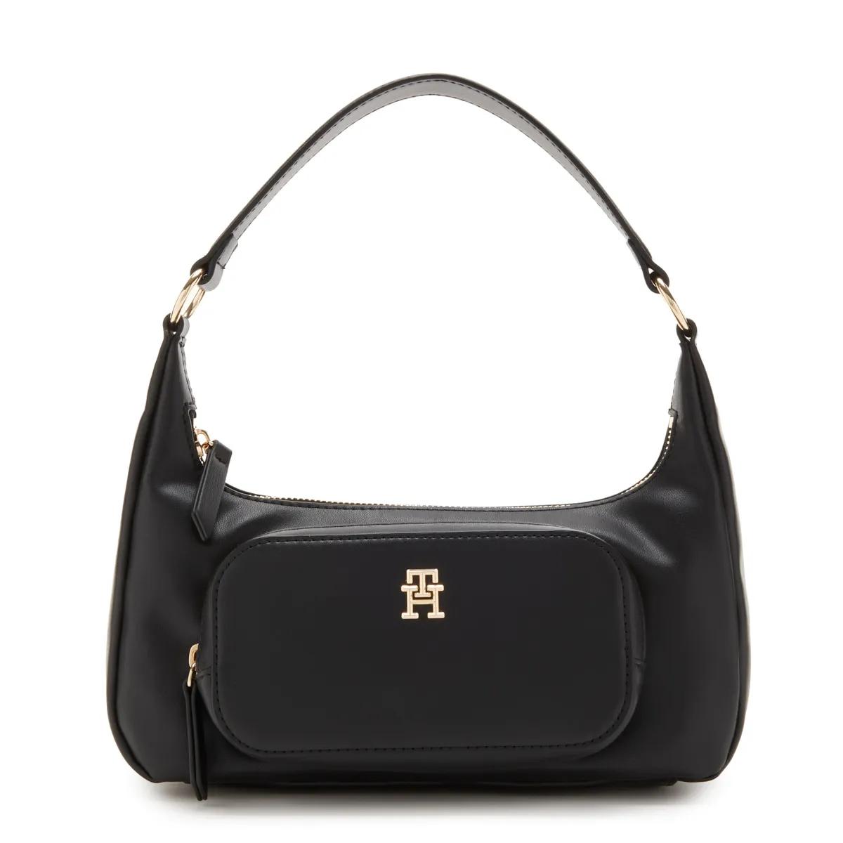 Tommy Hilfiger Crossbody Bags - Tommy Hilfiger Soft Utility Schwarz Handtasche AW0 - Gr. unisize - in Schwarz - für Damen