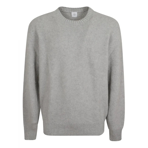 Eleventy Pullover Cashmere Blend Wool Sweater Grey