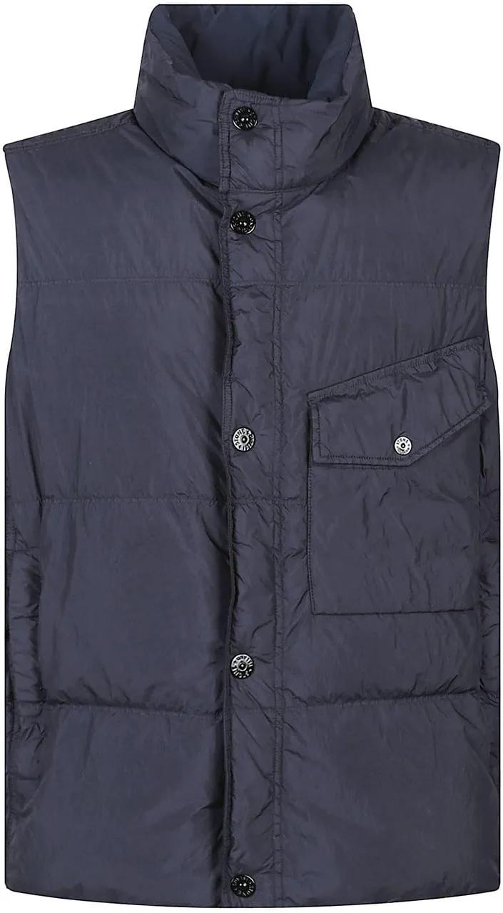 Stone Island - Rds Down Vest Blue - Größe M - blau