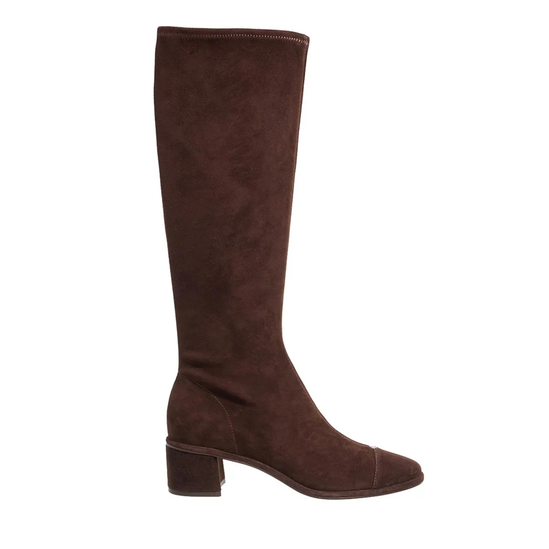 Tory Burch Stiefel Cap-Toe Knee High Boot 55Mm Dark Cocoa