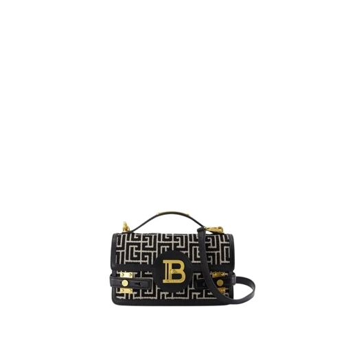 Balmain Schoudertas B-Buzz Shoulder 24 Purse - Cotton - Ivory/Black Black