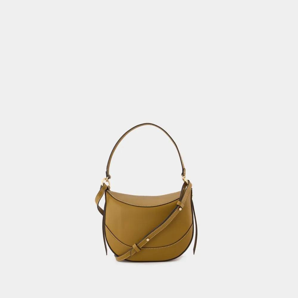 Vanessa Bruno Bruin Leren Crossbody Tas met Magnetische Sluiting Brown Dames