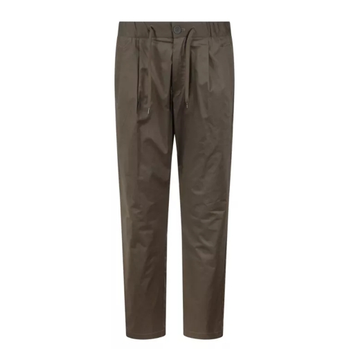 Herno Light Cotton Stretch Trousers Green 