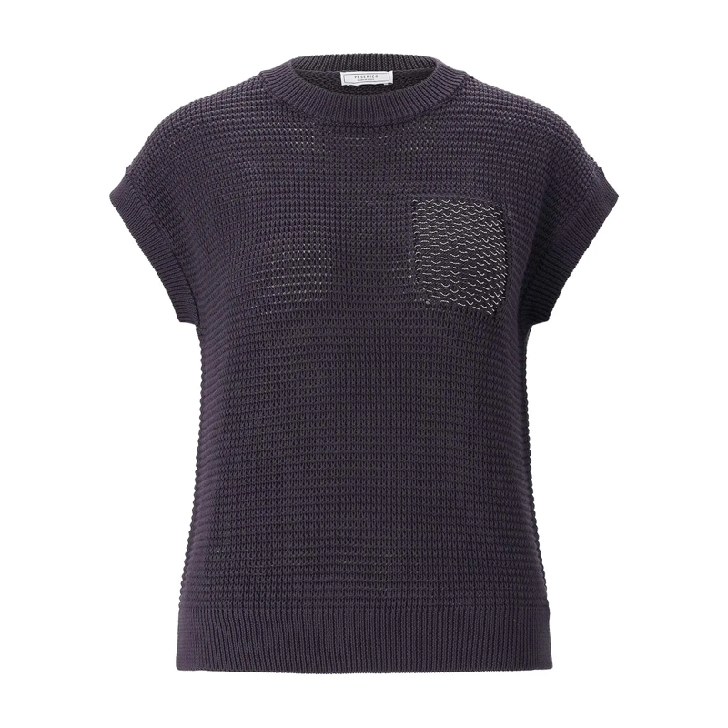 Peserico T-shirt Shirt aus Strick braun(Image 6)