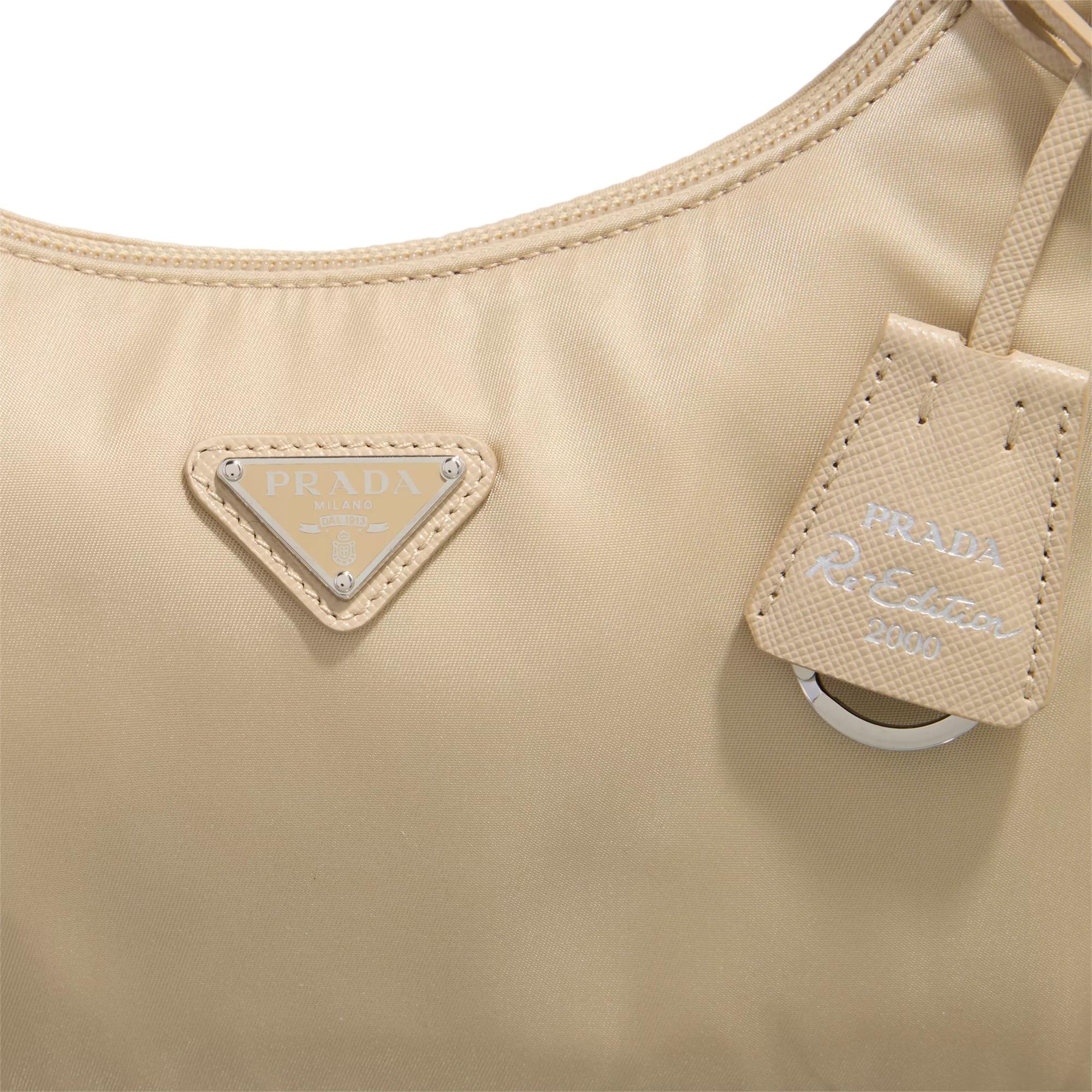Prada Pochettes Re-Edition 2000 Shoulder Bag in beige