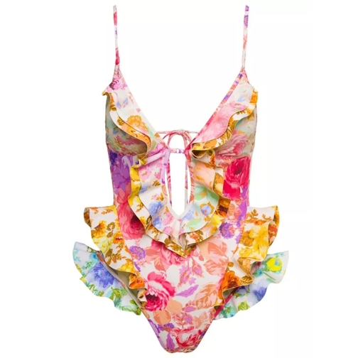 Zimmermann Raje' Multicolor One-Piece Swimsuit With Floreal P Multicolor 