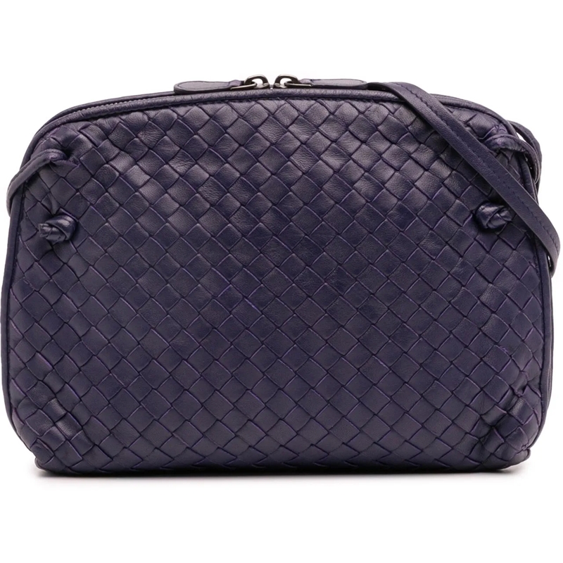 Bottega Veneta Sac à bandoulière Nappa Intrecciato Nodini Crossbody blau
