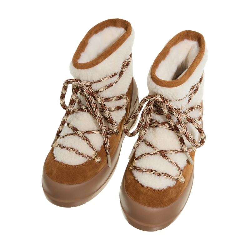 Moonboot Laarzen Mb Luna Boot Shearling Whisky/Off White(Image 9)