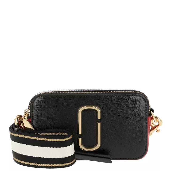 marc jacobs black and red snapshot bag