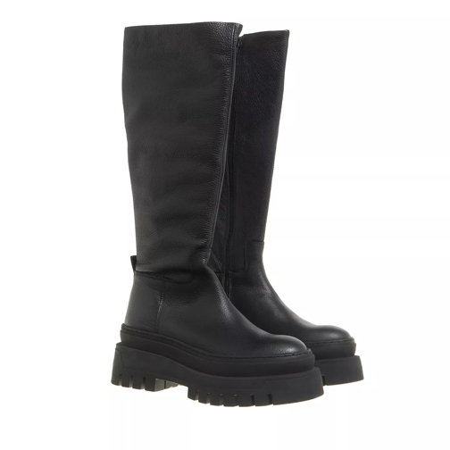 Steve Madden Chipp Black Leather Stiefel