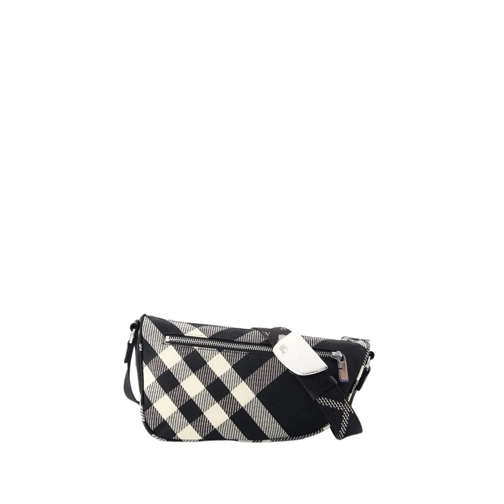 Burberry Shield Messenger S Crossbody - Synthetic - Black Black Axelremsväska