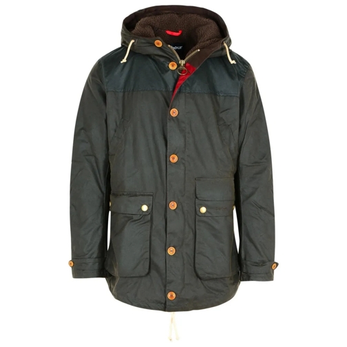 Barbour Parka-Mäntel Green Wax Cotton Parka Game Green