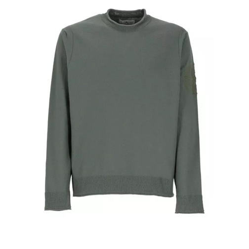 Stone Island Green Cotton Sweater Green 