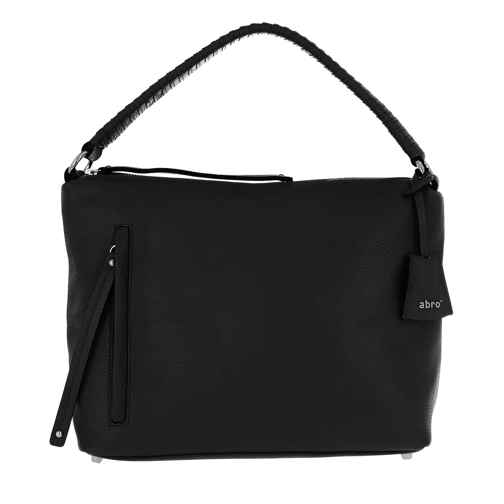 Abro Adria Shoulder Bag Black/Nickel Hoboväska