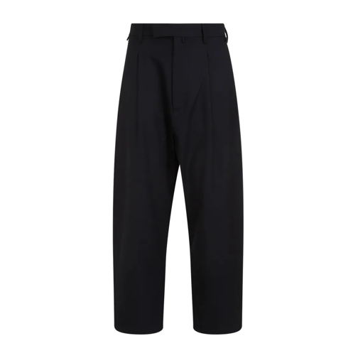 Mordecai Sartorial Black Wool Trousers Black 